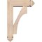 Ekena Millwork Westlake Arts and Crafts Smooth Bracket w/ Offset Brace, Douglas Fir, 5 1/2"W x 16"D x 24"H BKT0604X16X24WTL03SDF - alternate 3